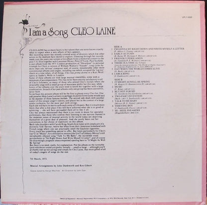 I Am A Song - secondary