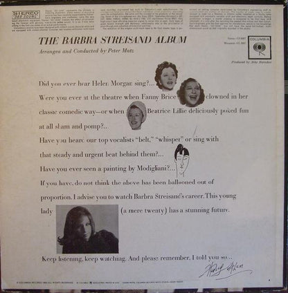 The Barbra Streisand Album - secondary