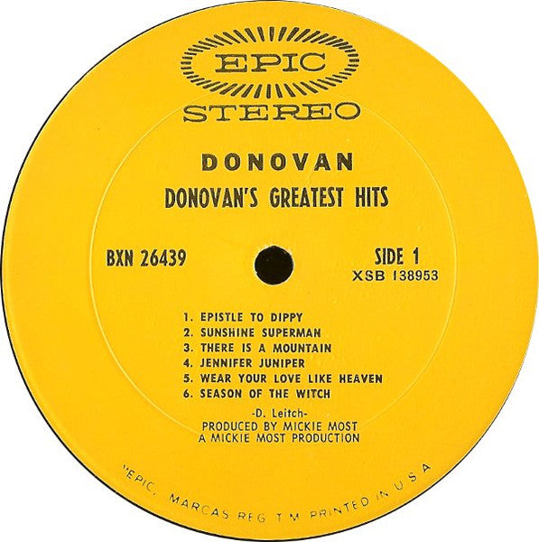 Donovan's Greatest Hits - secondary