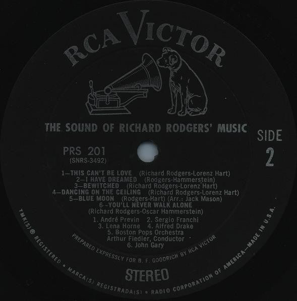 The Sound Of Richard Rodgers' Music - Great Hits From The Great White Way - secondary