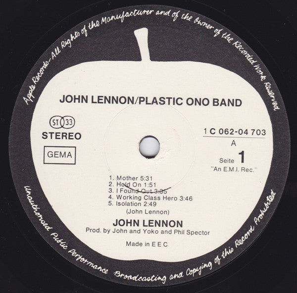 John Lennon, The Plastic Ono Band - John Lennon / Plastic Ono Band