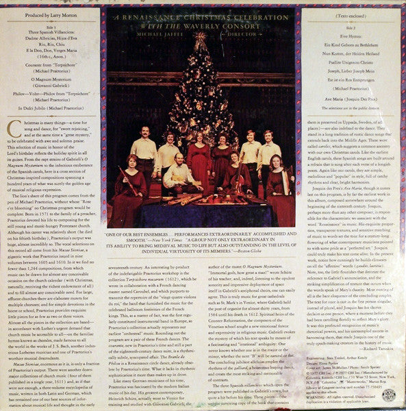 The Waverly Consort, Michael Jaffee - A Renaissance Christmas Celebration With The Waverly Consort