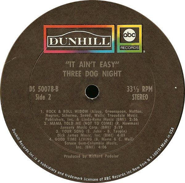 It Ain't Easy - secondary