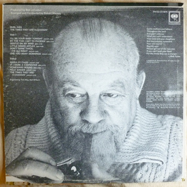 Burl Ives - The Times They Are A-Changin'