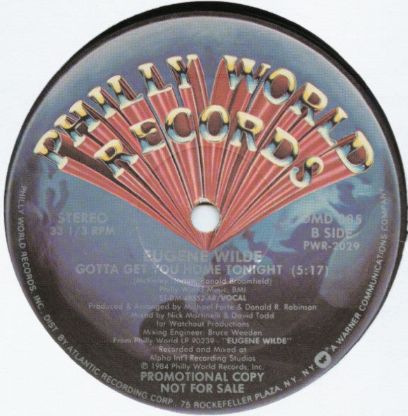 Don't Say No Tonight / Gotta Get You Home Tonight - secondary