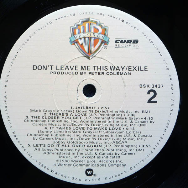 Don't Leave Me This Way - secondary