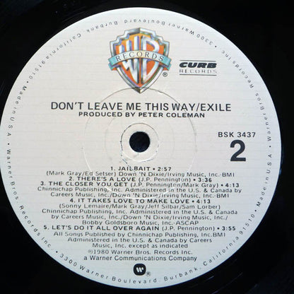 Don't Leave Me This Way - secondary