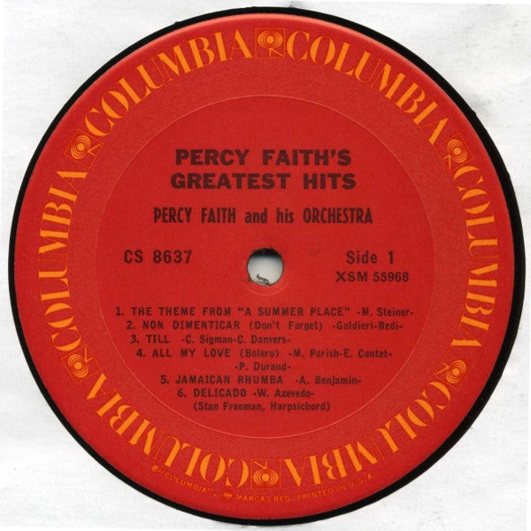Percy Faith's Greatest Hits - secondary