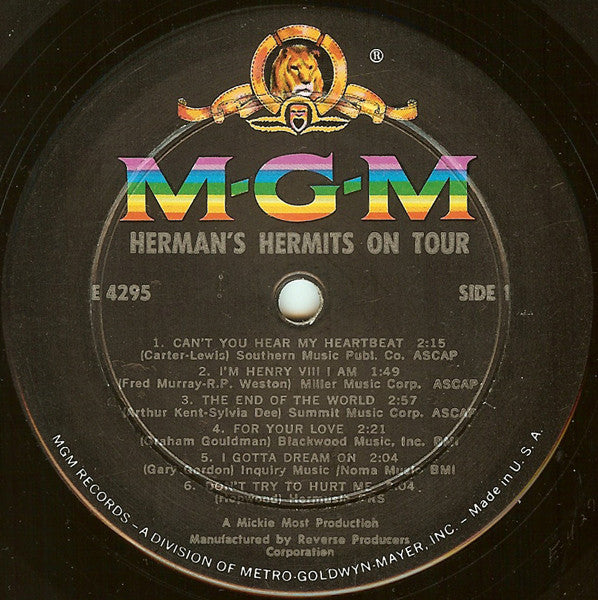 Herman's Hermits - Herman's Hermits On Tour (Their Second Album!)