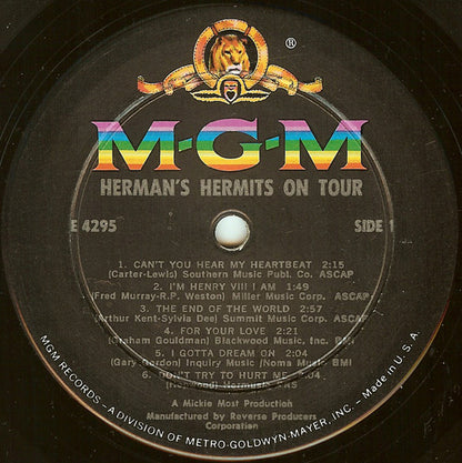 Herman's Hermits - Herman's Hermits On Tour (Their Second Album!)