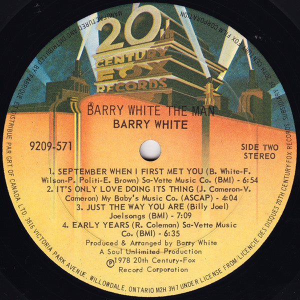 Barry White The Man - secondary