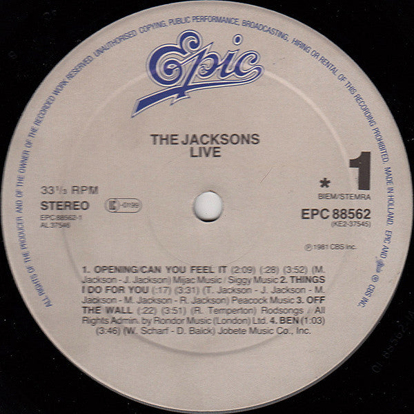 The Jacksons - Live