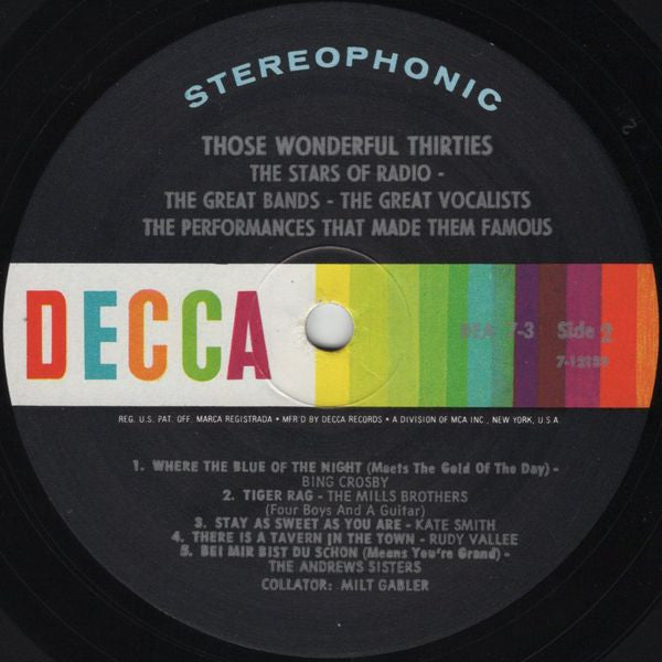 Those Wonderful Thirties - secondary