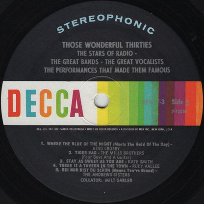 Those Wonderful Thirties - secondary