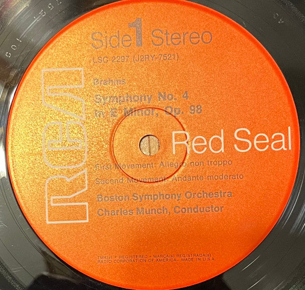 Johannes Brahms, Boston Symphony Orchestra, Charles Munch - Symphony No. 4