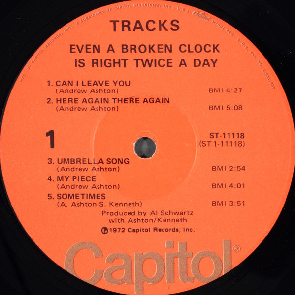 Tracks - Even A Broken Clock Is Right Twice A Day