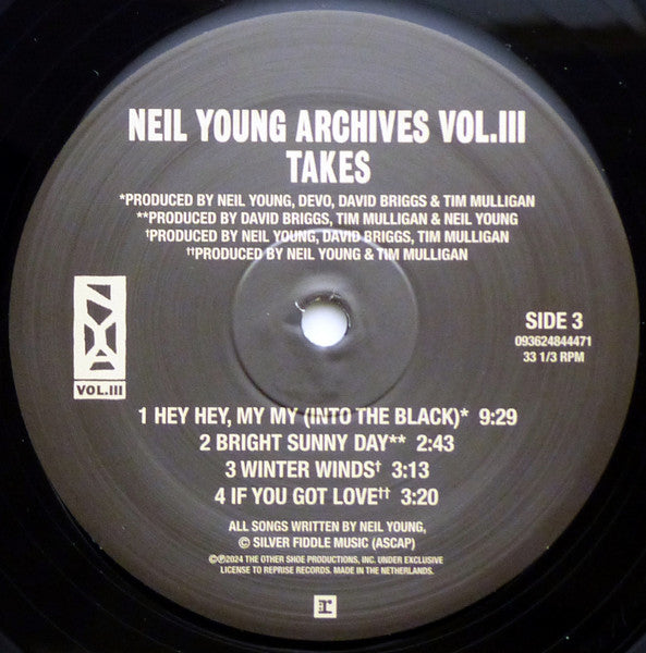 Neil Young Archives Vol. III Takes - secondary