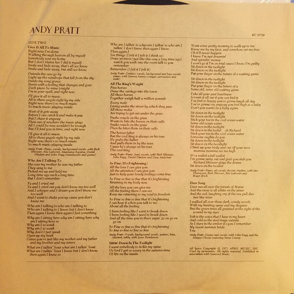 Andy Pratt - secondary