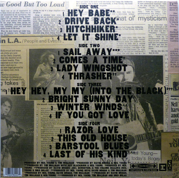 Neil Young Archives Vol. III Takes - secondary