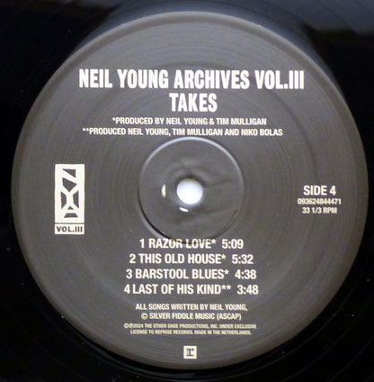 Neil Young Archives Vol. III Takes - secondary