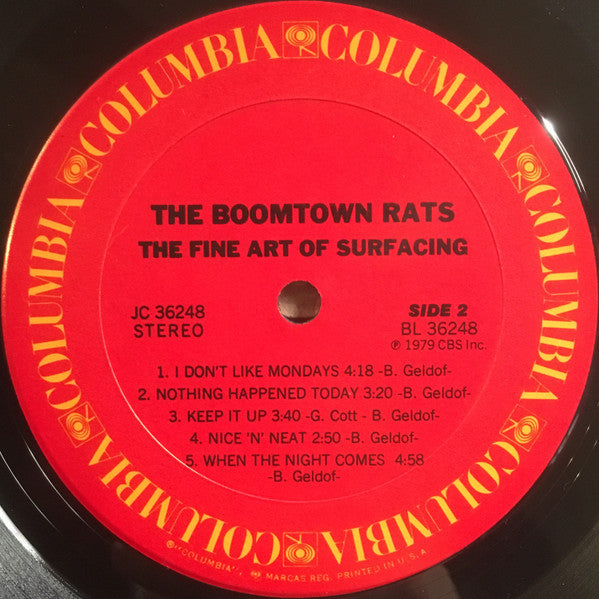 The Boomtown Rats - The Fine Art Of Surfacing