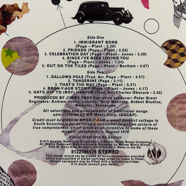 Led Zeppelin III - secondary
