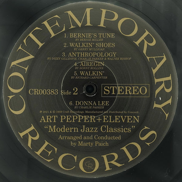 Art Pepper + Eleven "Modern Jazz Classics" - secondary