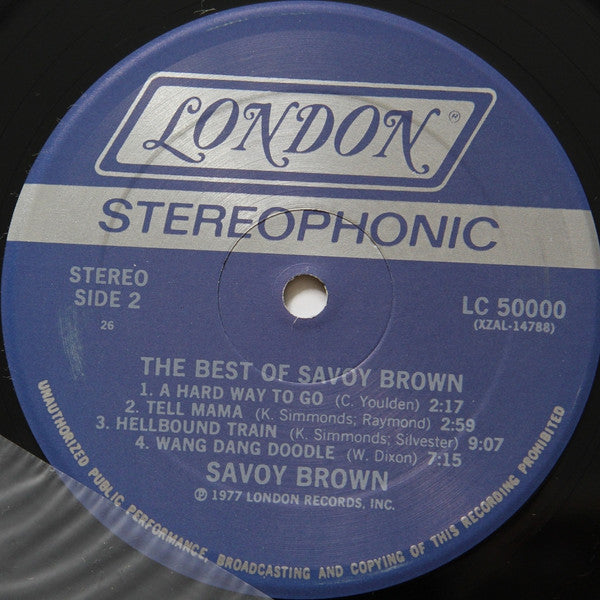 The Best Of Savoy Brown - secondary