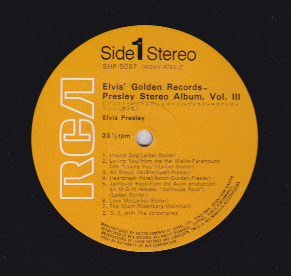 Elvis Presley - Elvis' Golden Records - Presley Stereo Album, Vol. III