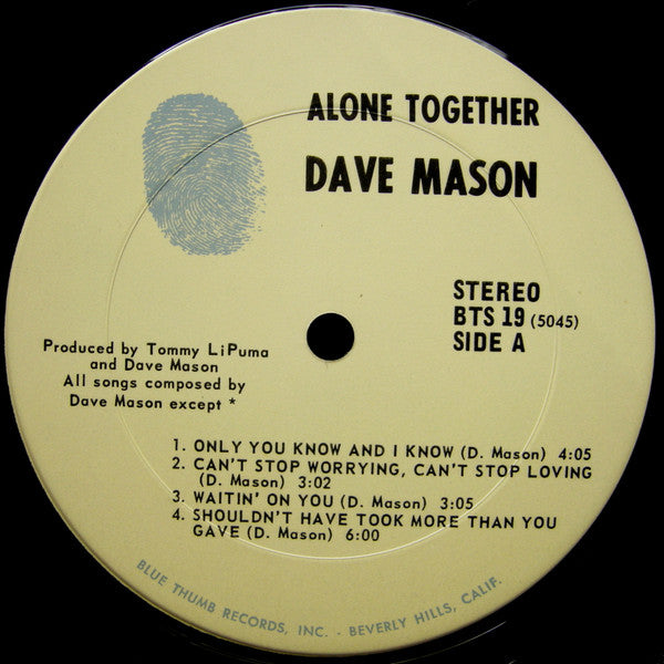 Dave Mason - Alone Together