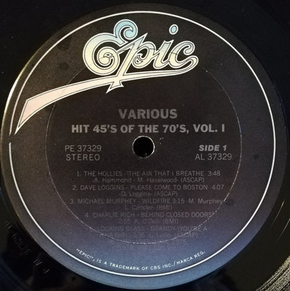Hit 45's Of The 70's, Vol. I - secondary