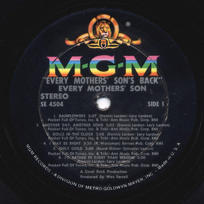 Every Mothers' Son's Back - secondary