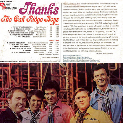 The Oak Ridge Boys - Thanks
