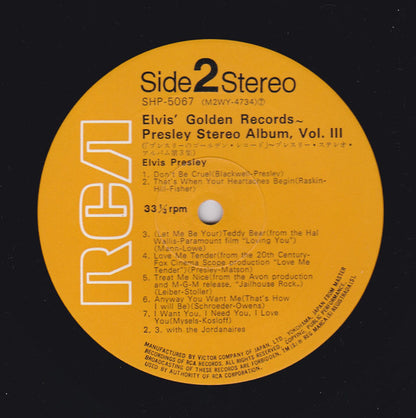 Elvis Presley - Elvis' Golden Records - Presley Stereo Album, Vol. III