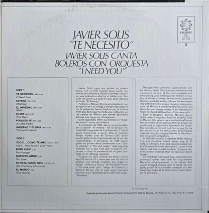 Te Necesito - secondary