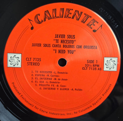 Te Necesito - secondary