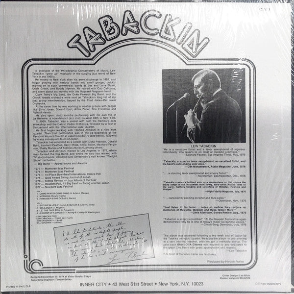 Tabackin - secondary