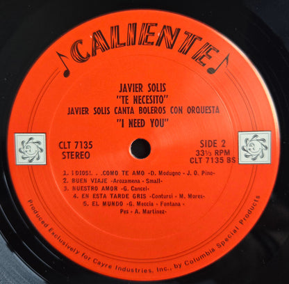 Te Necesito - secondary