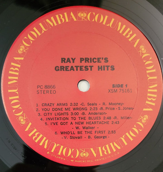 Ray Price's Greatest Hits - secondary