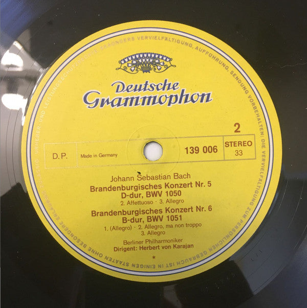Johann Sebastian Bach, Herbert Von Karajan, Berliner Philharmoniker - Brandenburgische Konzerte Nr. 4, 5 & 6