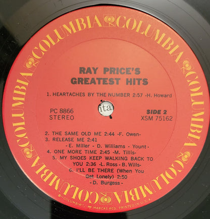 Ray Price's Greatest Hits - secondary