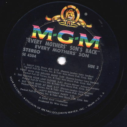 Every Mothers' Son's Back - secondary