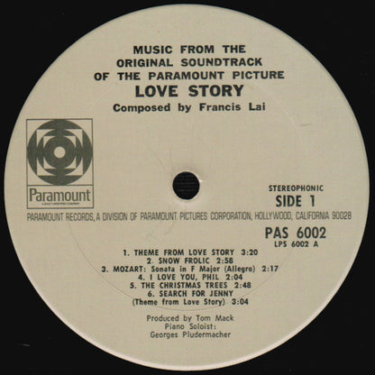 Love Story (Music From The Original Soundtrack Of The Paramount Picture) - secondary