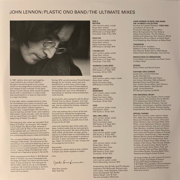 John Lennon / Plastic Ono Band - secondary