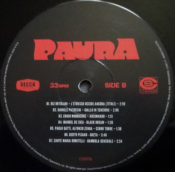 Paura (A Collection Of Italian Horror Sounds From The Cam Sugar Archive) - secondary