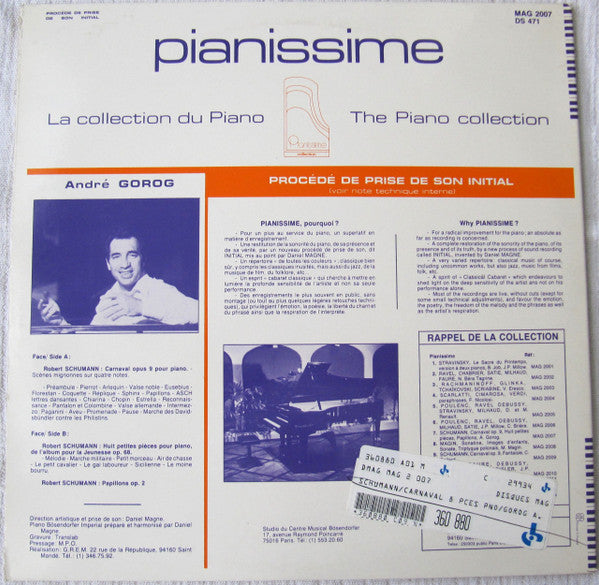 Carnanval Opus 9 - Huit Petites Pièces - Papillons Op. 2 - secondary
