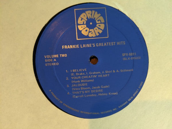 Frankie Laine - Frankie Laine's Greatest Hits