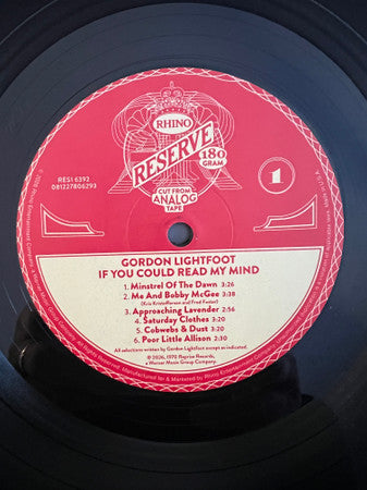 If You Could Read My Mind - secondary