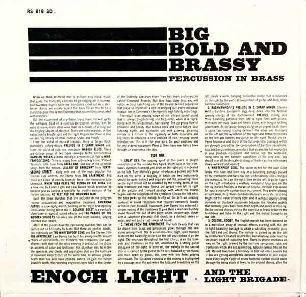 Enoch Light And The Light Brigade - Big Bold And Brassy Percussion In Brass