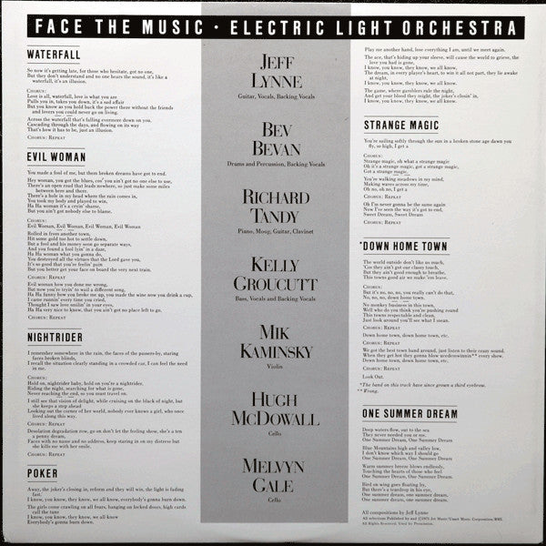 Electric Light Orchestra - Face The Music